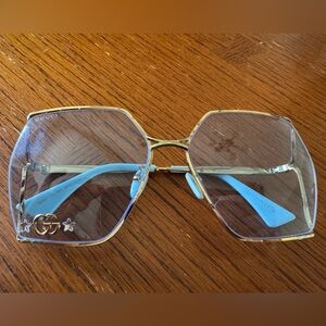 Gucci Fork Oversized Square Sunglasses